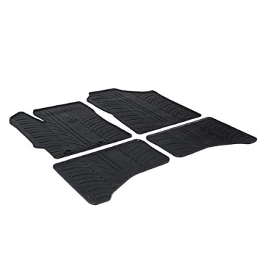 Abbildung von Gledring 0269 Fußmattensatz Gummi vorne und hinten 4 schwarz 750mm 550mm TOYOTA: Yaris III Schrägheck