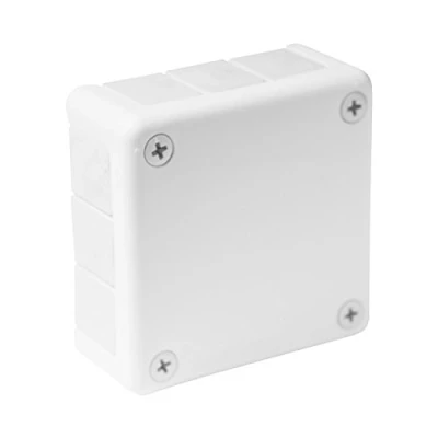 Abbildung von Kabelbox Abzweigkasten Aufputz Feuchtraum IP55 Verbindungsdose Gummi Abzweigdose weiß 98x98x42 mm