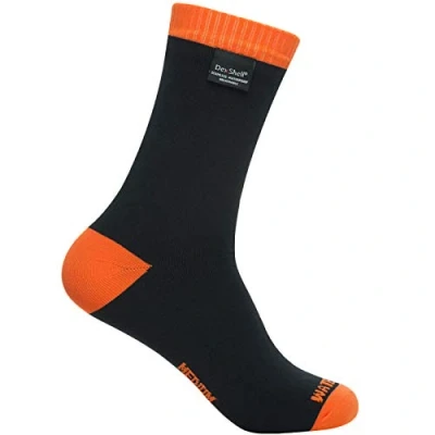Abbildung von DexShell Herren Thermlite wasserdichte Socken, schwarz/orange, L
