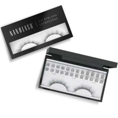 Abbildung von Cluster Wimpern zur DIY Wimpernverlängerung zu Hause Nanolash 36 Stück Extension DIY, für Falsche (INNOCENT)