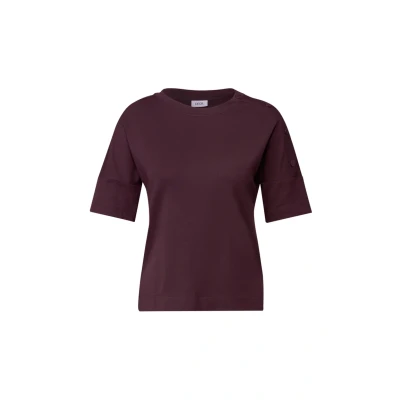 Abbildung von CECIL Damen 3227044 T Shirt mit Knopfdetail, Mulberry red, S