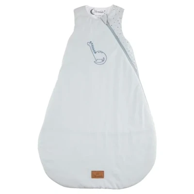 Abbildung von Sterntaler Schlafsack 80 cm Dino Rexi Kinder und Baby aus gemustertem Polycotton mit feuchtigkeitsregulierendem Futter, wattiert, seitliche Kabelöffnung, TOG 1,5 graublau
