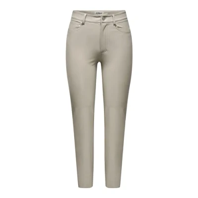Abbildung von ONLY Onlemily HW ST ANK Stoffhose, Damen, Größe: Lx32, Silver lining