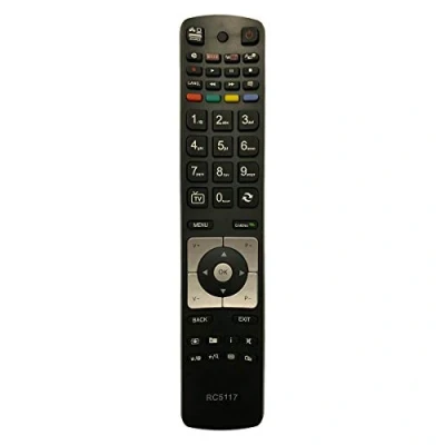 Abbildung von Aurabeam Ersatz TV Fernbedienung kompatibel mit Sharp Schaub Lorenz 32LE E4800 Fernseher