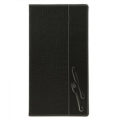 Abbildung von Securit Design Kroko Optik A4 Menukarte, inkl. 2 dopplete Einlage für Menüs (für 6 Seiten A4)