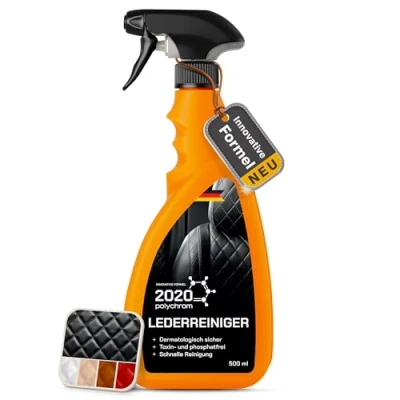 Abbildung von 2020 Polychrom Lederreiniger 500ml Effektive und Materialschonende Reinigung für Autositze, Motorradsitze, Pferde Sattel, Booten &amp; Flugzeugen Leder
