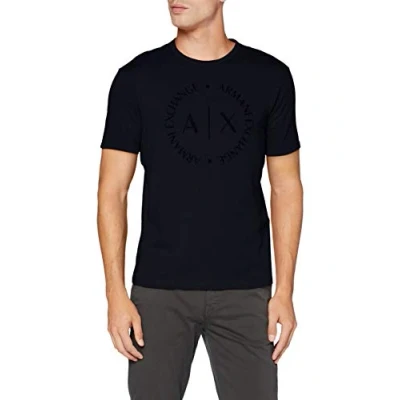 Abbildung von Armani Exchange Tshirt print, Herren, Größe: XL, Navy blazer