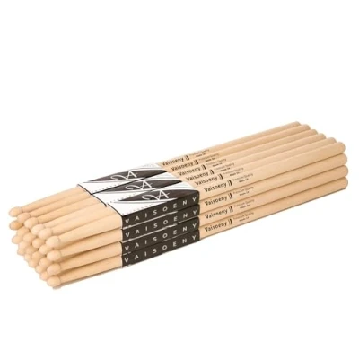 Abbildung von Vaisoeny Trommelstöcke, 5A Drumsticks für Erwachsene, 12 Paar klassische Ahornholz Trommelstöcke Kinder, professionelles Musikinstrument Percussion Zubehör