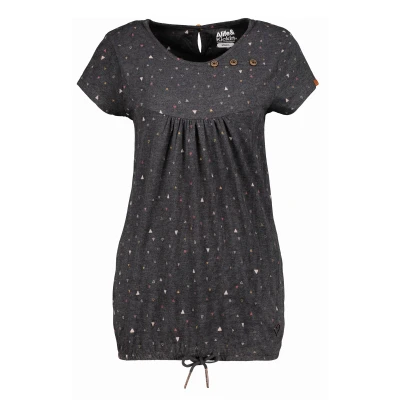 Abbildung von alife &amp; kickin Summerak Tshirt print, Damen, Größe: Small, Moonless melange