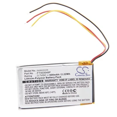Abbildung von vhbw Akku Ersatz für JBL FT403048P Lautsprecher Boxen Speaker (600mAh, 3,7V, Li Polymer)