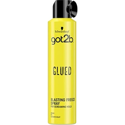 Abbildung von Schwarzkopf Got2b Glued Lack, Ultra Starker Halt, Spray für das Haar, mit hohem starke Fixierung, 300 ml