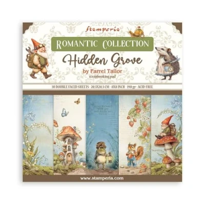 Abbildung von Stamperia Hidden Grove 8x8 Inch Paper Pack (SBBS124)