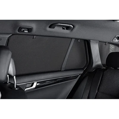 Abbildung von Satz Car Shades (Hintertüren) kompatibel mit BMW 1er F40 5 türer 2019 (4 teilig), Schwarz
