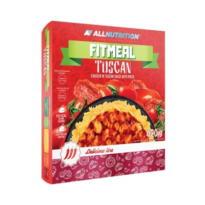Abbildung von ALLNUTRITION FITMEAL Gesundes Fertiggericht Schnelle Einfache Zubereitung Haltbar Ohne Konservierungsstoffe Kühlung Leckere Füllung Fit Kalorienarm 420g Toskanisch