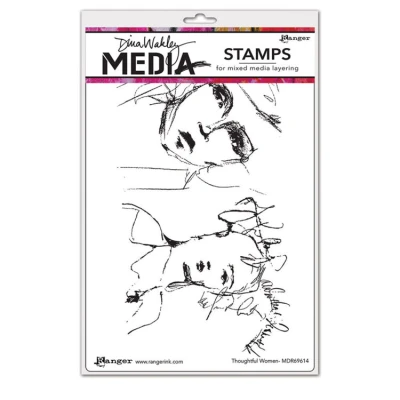 Abbildung von Ranger Dina Wakley Media cling stamps Thoughtful women