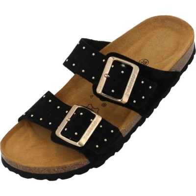 Abbildung von Palado by Sila Sahin Samos Glint Pantolette flach, Damen, Größe: 42, Schwarz Schuhe