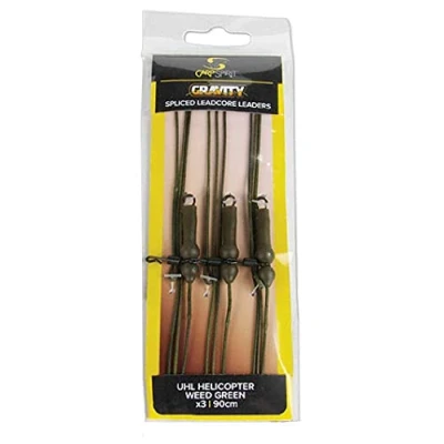 Abbildung von Carp Spirit Gravity Ready Leader Uhl Helicopter Weed Green 3 pcs Karpfen Vorfächer