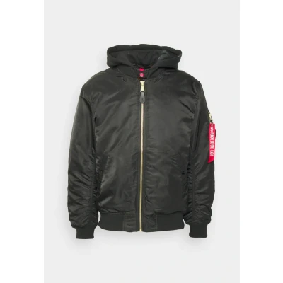 Abbildung von Alpha Industries MA1 ZH BACK EMB Bomberjacke, Herren, Größe: Large, Black