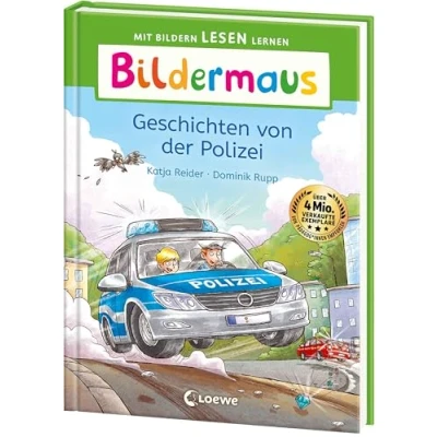 Abbildung von Bildermaus Geschichten von der Polizei: Mit Bildern lesen lernen Ideal für die Vorschule und Leseanfänger ab 5 Jahren Leselernschrift ABeZeh