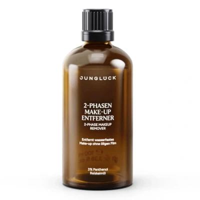 Abbildung von JUNGLÜCK 2 Phasen Make up Entferner Vegan Flüssiger Makeup Remover befreit Augen &amp; Lippen sanft von wasserfestem Beruhigende Reinigung für die empfindliche und Lippenpartie