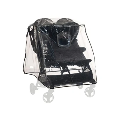Abbildung von Hauck Kinderwagen Regenschutzhülle Universal, Regenschutz Regenverdeck für Geschwisterwagen / Zwillingsbuggys