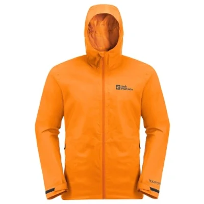 Abbildung von Jack Wolfskin Elsberg Regenjacke / wasserabweisende Jacke, Herren, Größe: XL, Dragon fire