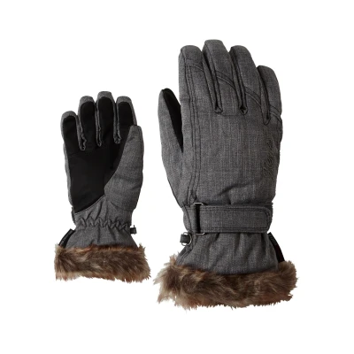 Abbildung von Ziener Damen KIM lady glove Ski handschuhe / Wintersport warm, atmungsaktiv, grau (grey melange), 8