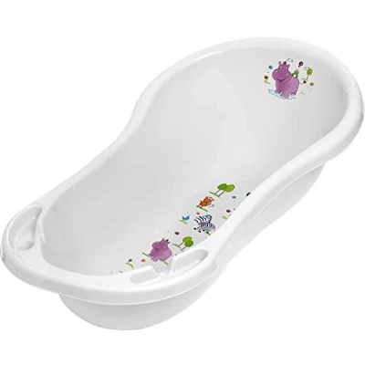 Abbildung von keeeper Hippo Ergonomische Babywanne, Ab 0 bis ca. 12 Monate, 100 cm, Wiktoria, Weiß