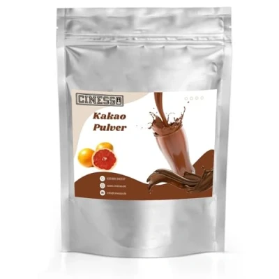 Abbildung von Cinesso Kakao Trinkschokolade Kakaopulver, Schokoladengetränk, Schokoladenaromen, mit natürlichen Aromen, schnelle und einfache Zubereitung, für Feierlichkeiten (200 g, Grapefruit)