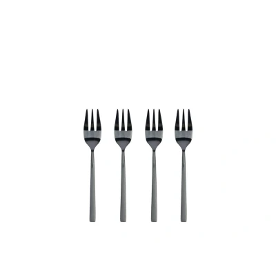 Abbildung von Bitz Kuchengabelset schwarz matt 14,5 cm 4tlg.
