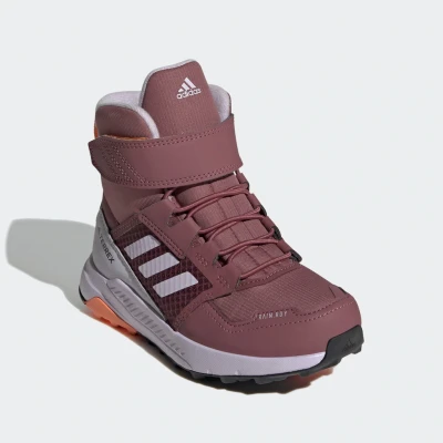 Abbildung von Adidas Terrex Trailmaker CRDY Hikingschuh für Kinder, Größe: 34, Quiet crimson silver dawn amber tint Textil/synthetik