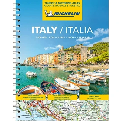 Abbildung von Michelin Straßenatlas Italien mit Spiralbindung: Maßstab 1:3.000.000; Auflage 2022 (MICHELIN Atlanten)