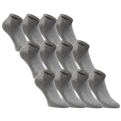 Abbildung von JACK &amp; JONES Sneaker Socken Herren Damen 12er Set Kurze Baumwolle Anthracite Gr. 35 38