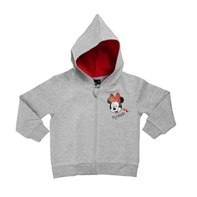 Abbildung von Disney Minnie Mouse Sweatjacke für Kinder, Größe: 98/104, Grau