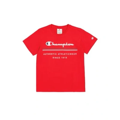 Abbildung von Champion Jungen Legacy Graphic Shop B (306842) Crewneck Kurzarm Shirt, Rot (RS011), 3 4 Years