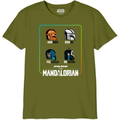Abbildung von Star Wars Jungen Boswmants069 T Shirt, Army, 8 Jahre