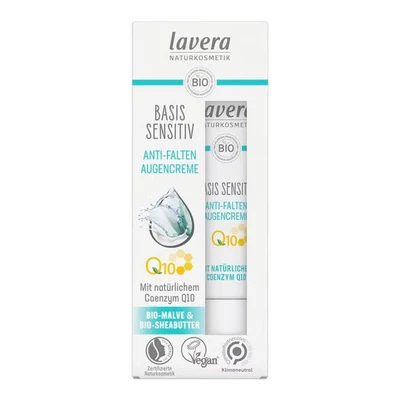 Abbildung von lavera Augencreme Basis Sensitiv Anti Falten 15ml