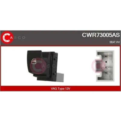 Abbildung von CASCO CWR73005AS Schalter, Fensterheber beifahrerseitig VOLKSWAGEN: GOLF 5 Schrägheck, 6, Polo V Schrägheck