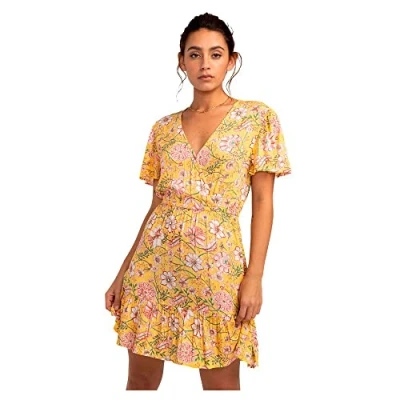 Abbildung von Billabong Spring Light Freizeitkleid, Damen, Größe: Large, Golden peach