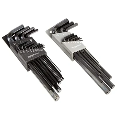 Abbildung von Amazon Basics Innensechskant Schlüssel Set mit langem Arm, 22er Pack, SAE/metrisch