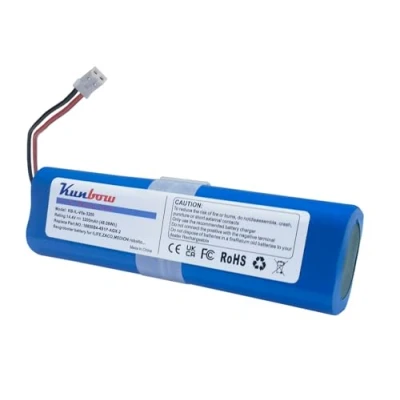 Abbildung von Kunbow 3200mAh Li ion akku,Ersatzakku für iLife Zaco V5s Pro,V5x, V4, V3s Pro, V8s, V50, V80, V85 Home Cleaner Heimroboter, Ersatz 18650B4 4S1P AGX 2 Akku.(14.4V / 46.08Wh)