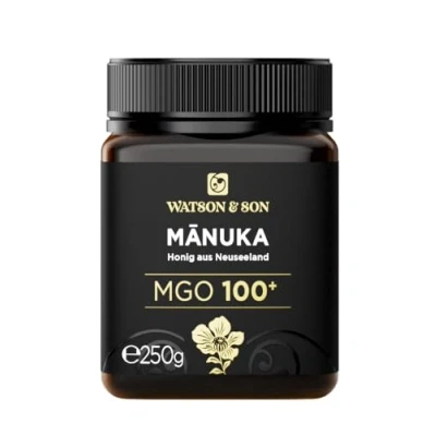 Abbildung von Watson &amp; Son Manuka Honig MGO 100+ 250g Premium Qualität aus Neuseeland