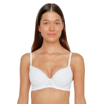 Abbildung von Susa Damen Wiesn Zauber 8025 mit Push Up Schalen Dirndl BH, weiß, 75A