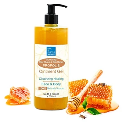 Abbildung von Propolis Gel Pferd, Heilgel, Reliefsalbe, antimikrobielle Eigenschaften, beschleunigt die Heilung, Antioxidans, beruhigend und feuchtigkeitsspendend, Risse, Akne Gel, Salbe 500 ml