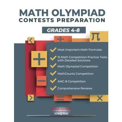 Abbildung von MATH OLYMPIAD CONTESTS PREPARATION GRADES 4 8: AMC 8, MATHCOUNTS, MATHCON,&amp; LEAGUES