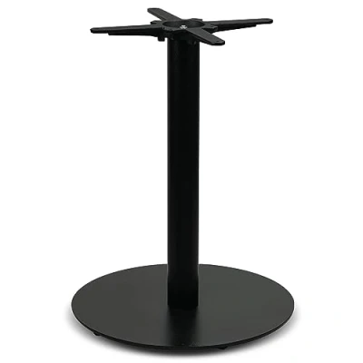 Abbildung von Dublino Tischgestell Tischbein schwarz Premium Metall PJ7086 Esstisch Höhe 73 cm 19 kg Bodenplatte Ø 56 max. Tischplattengröße 75x75 / 100