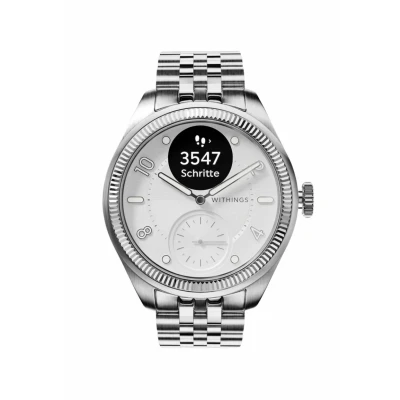 Abbildung von Withings ScanWatch Nova Brilliant Hybrid Smartwatch Herzgesundheit für M&amp;F EKG, SPO2, Temperaturüberwachung, Schlaftracking, Atemwegsgesundheit, Zyklustracking, 30 Tage Akkulaufzeit, iOS &amp; Android