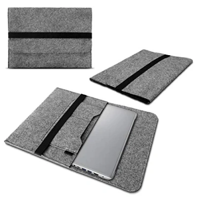 Abbildung von NAUCI Schutzhülle kompatibel für Lenovo IdeaPad 5 Pro 16&#039; Sleeve Hülle Tasche Filz Innentaschen Laptop Cover 16 Zoll Notebook Case, Farbe:Grau