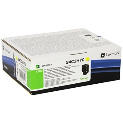Abbildung von Lexmark 84C2HY0 Gelb Toner Hohe Kapazität