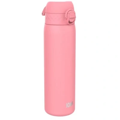 Abbildung von Ion8 Vakuumisolierte Edelstahl Trinkflasche, 500 ml, Auslaufsicher, Einhandöffnung, Sichere Verriegelung, Spülmaschinenfest, Tragegriff, Leicht zu Reinigen, Langlebig &amp; Kratzfest, Rosenblüte Design